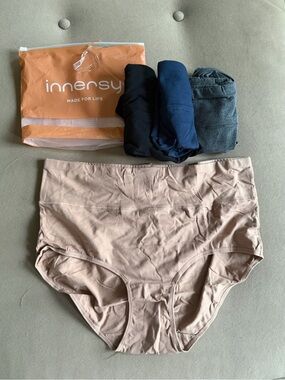 Women’s High-Waisted Briefs 4-Pack (Includes Beige,Gray Navy & Black)